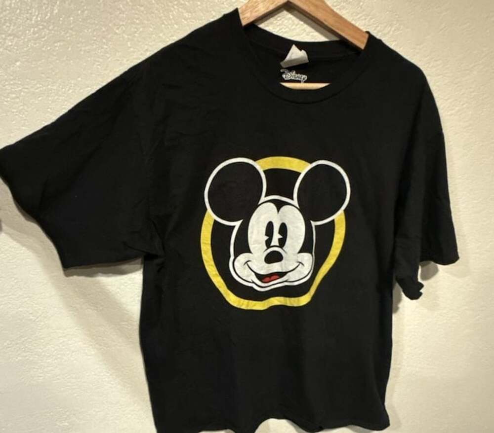Port & Company Disney Mickey Mouse T-Shirt Size XL Black Graphic Tee